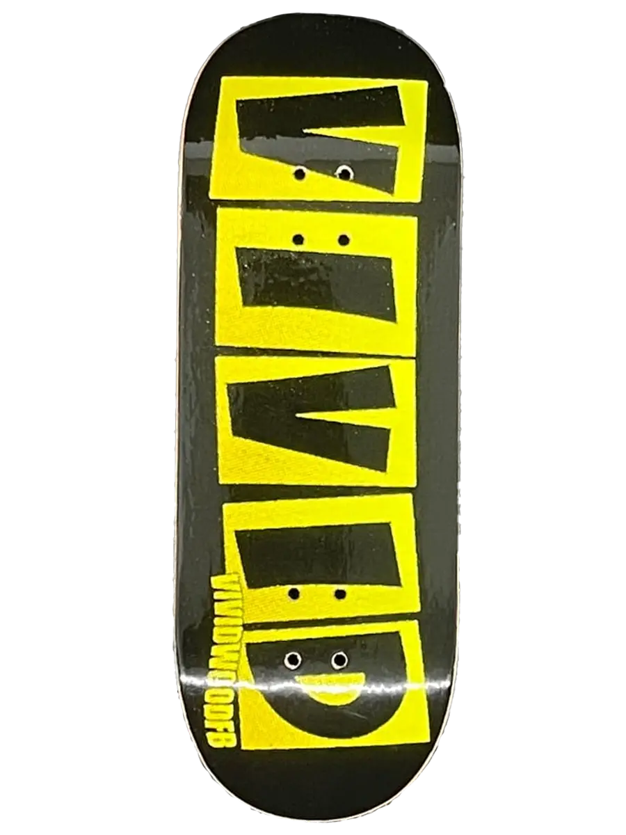 Vividwood Fingerboard Deck - Gold Vivid Baker 1