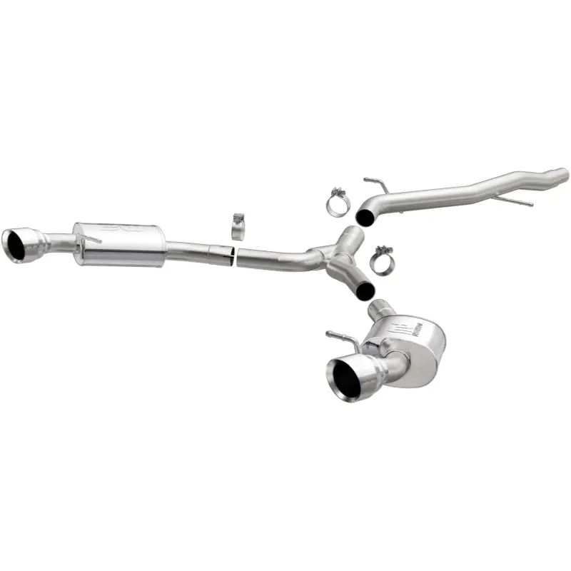 Magnaflow 18-19 Audi A5 Dual Exit Polished Stainless Catback Exhaust - 3In Main Piping Diameter 2