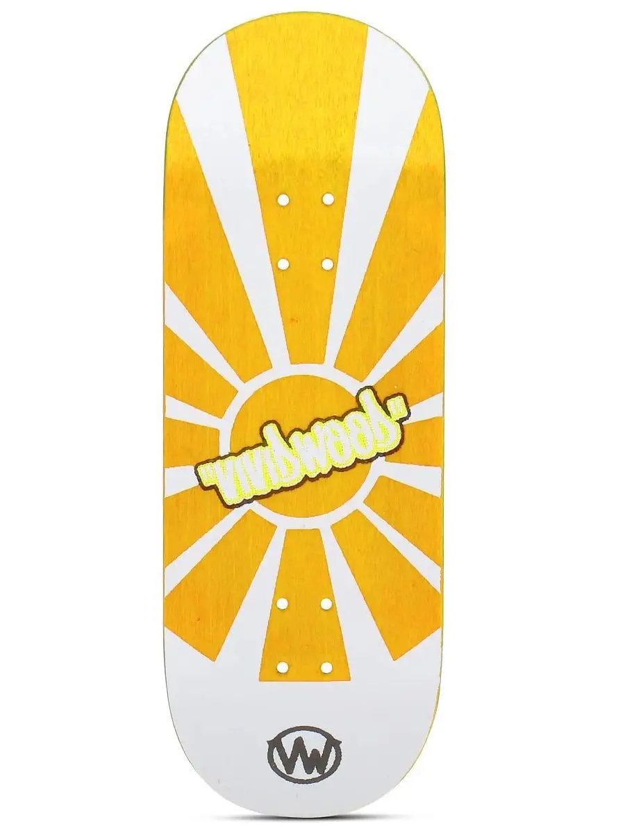 Vividwood Fingerboard Deck - Yellow Sunrise 3