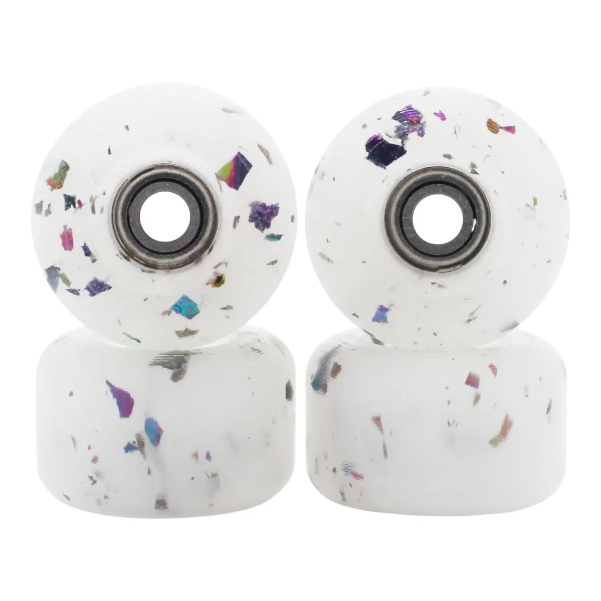 Blistered John Cowart Fingerboard Wheels - Vaporwave Flake Into Glow Purple 1