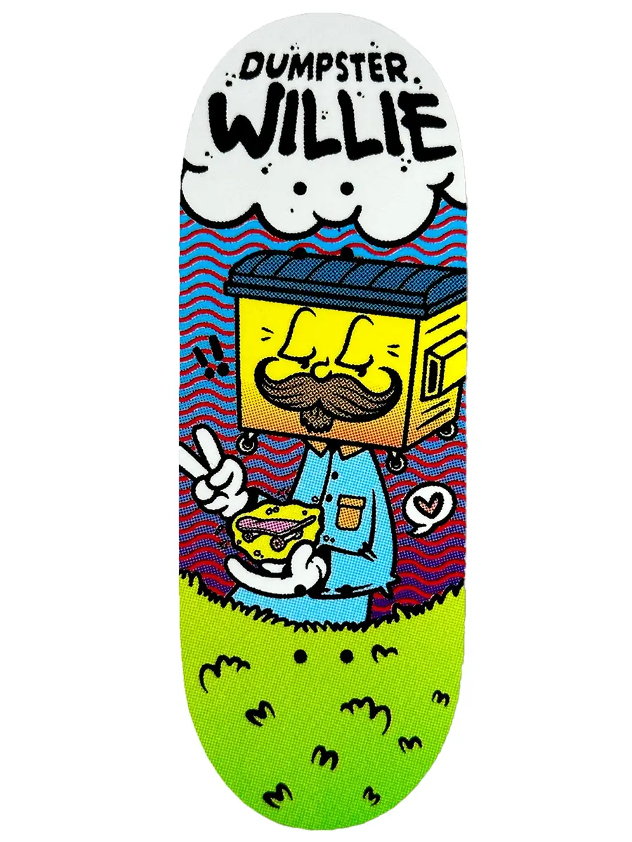 Chems Fingerboard Deck - Dumpster Willie Ocho Pro Model 1