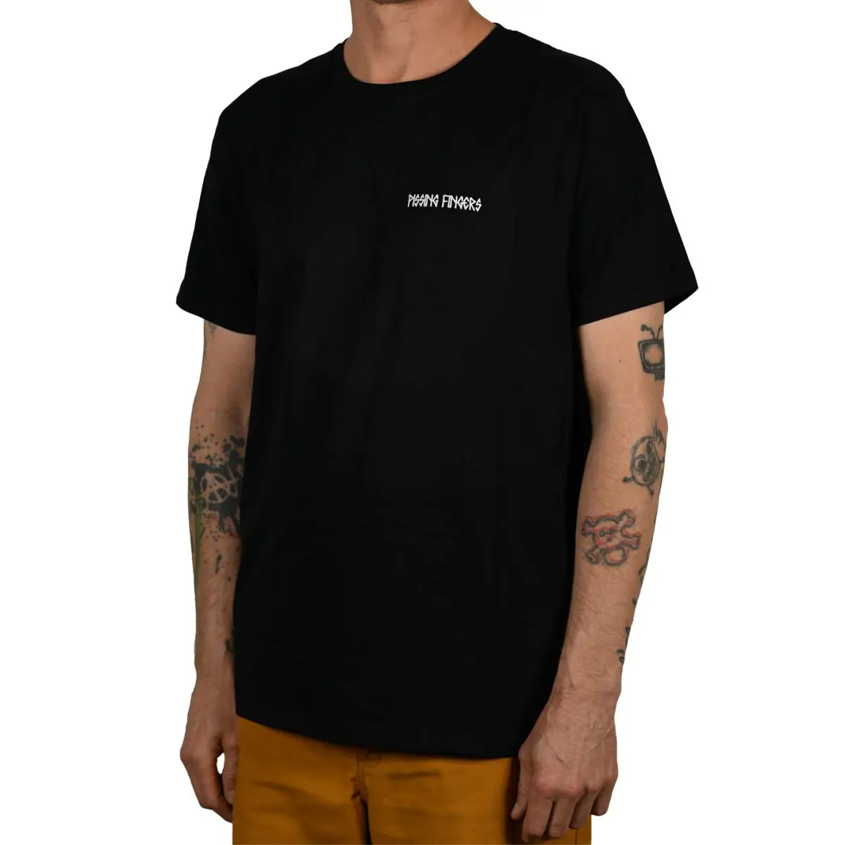 Blackriver Pissing Fingers Organic T-Shirt 1