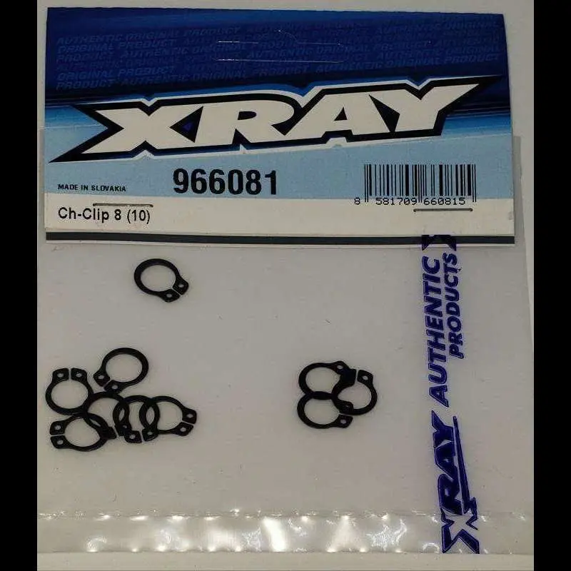 Xray Ch-Clip 8 (10) For T4'20 Layshaft 1
