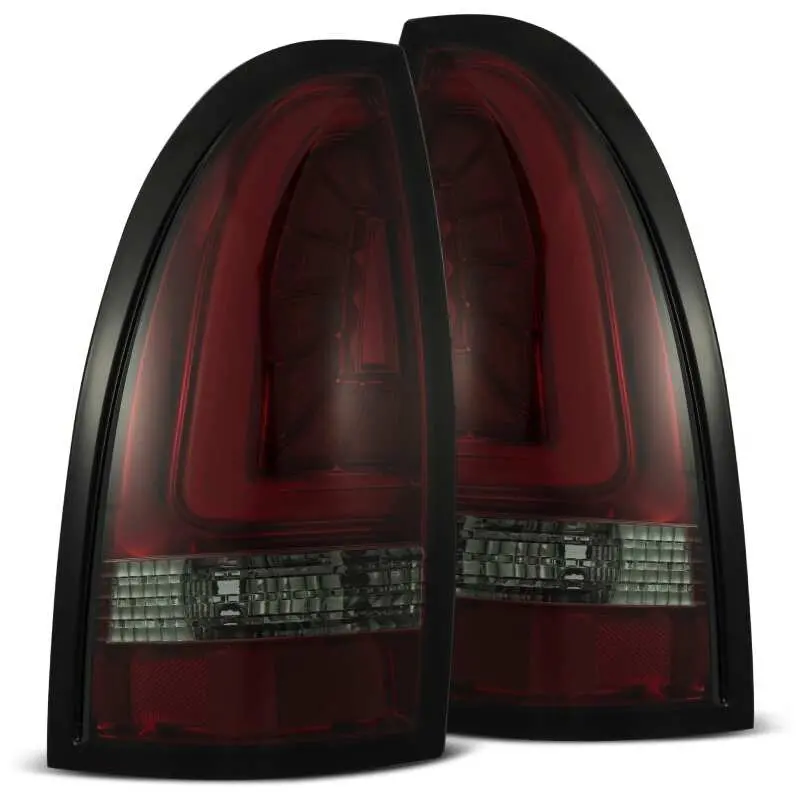 Alpharex 05-15 Toyota Tacoma Pro-Series Led Tail Lights Red Smoke 1