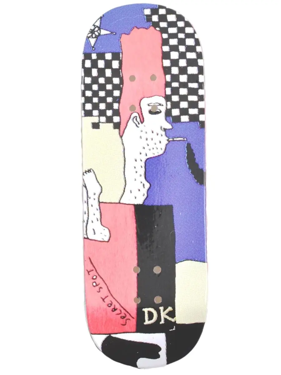 Dk Real Wear Fingerboard Deck - Spot Check Pink 1