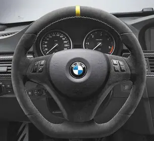 Bmw M Performance Steering Wheel Yellow Stripe (Manual Only) 1