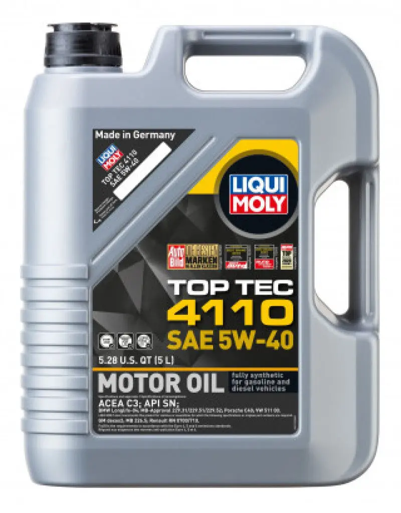 Liqui Moly 5L Top Tec 4110 Motor Oil Sae 5W40 1