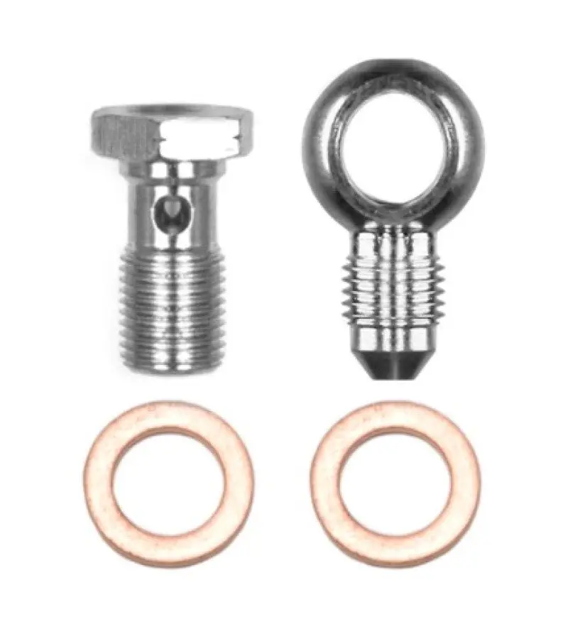 Wilwood Banjo Fitting Kit -3 Male To 10Mm-1.00 Banjo Bolt & Crush Washers (1 Qty) 1
