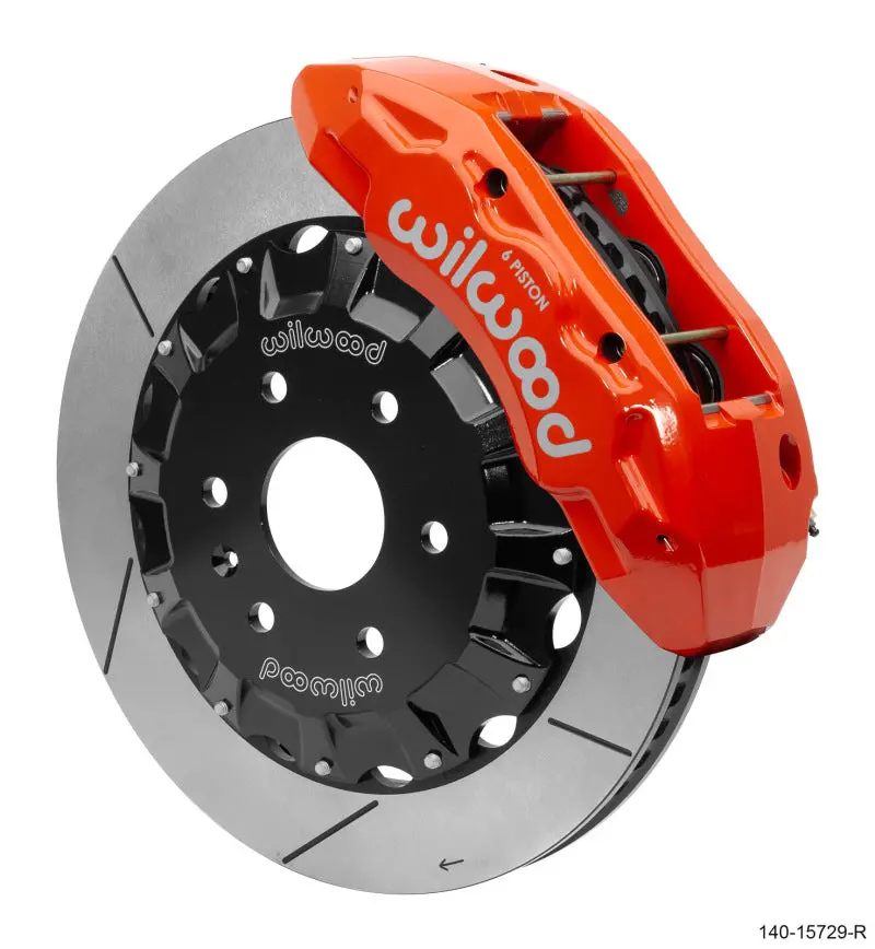 Wilwood Tx6r Big Brake Truck Front Brake Kit 16In Rotor Red W/ Lines 19-25 Cadillac/Chevrolet/Gmc 1