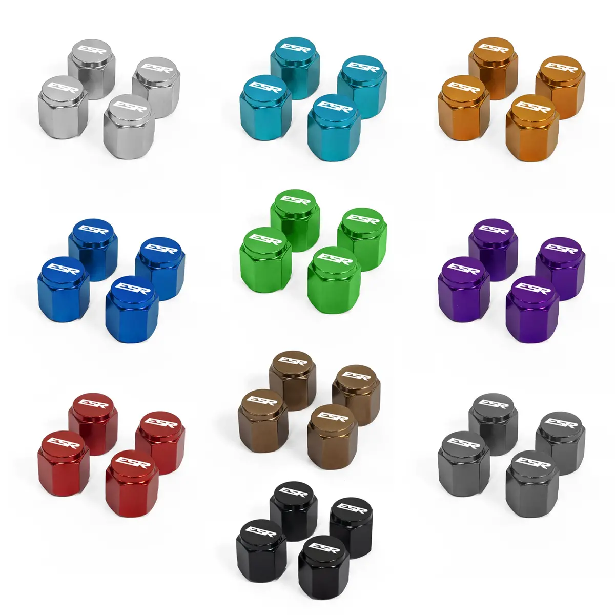 Esr Performance Valve Stem Caps (Sold As Set) 1