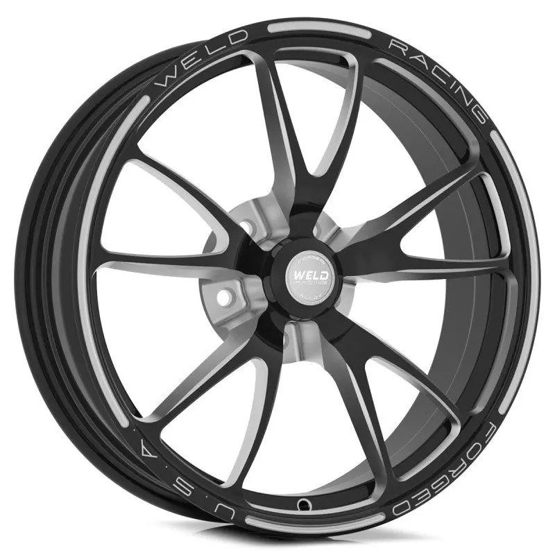 Weld Full Throttle 1-Piece 15X3.5 / Strange Spindle Mt / 1.75In. Bs Black Wheel - Non-Beadlock 1