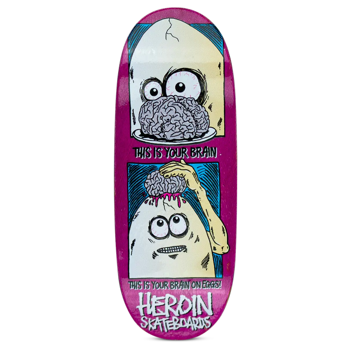 Maple Lab Fingerboard Deck - Brain On Eggs 1