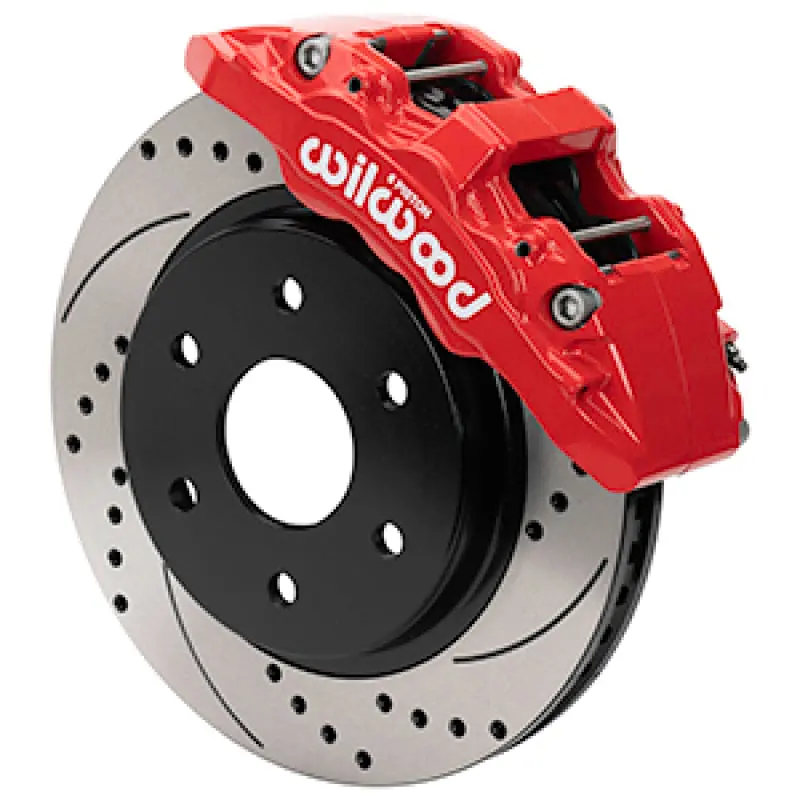 Wilwood 2021 Ford F-150 Raptor Aero6-Dm Front Brake Kit - D&S - Red 1