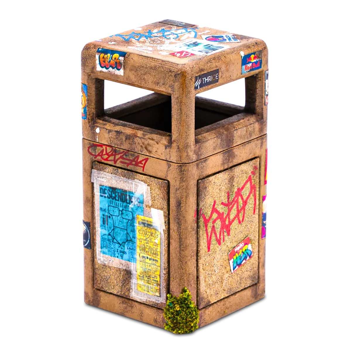 High Level Ramps Fingerboard Ramp - Trash Can 2.0 W/Lid 1