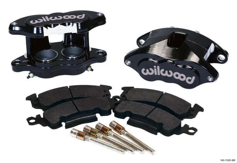 Wilwood D52 Front Caliper Kit - Black Powder 2.00 / 2.00In Piston 1.04In Rotor 1