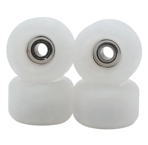 Blistered X Flatface X Blackriver G4-Br Urethane Fingerboard Wheels - Pearl White 1