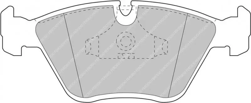Ferodo Fcp779w Ds1.11 Front Racing Brake Pads - E36 M3, Z3 M Coupe 2