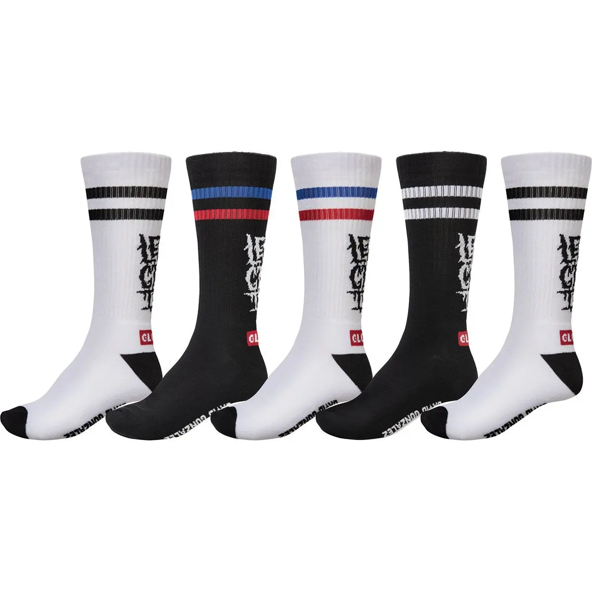 Globe Crew Socks 5Pk - Lets Get It 1