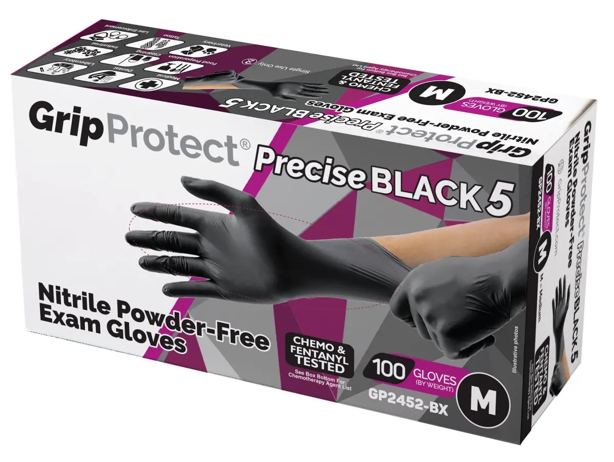 Gripprotect Precise Black 5 (Box Of 100) 1