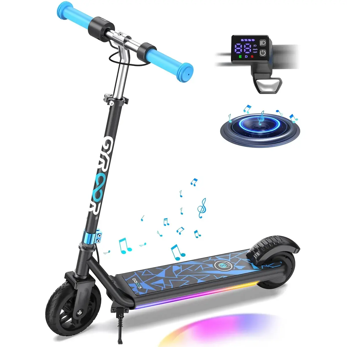 Gyroor H30 Max Kids Electric Scooter - Blue 1