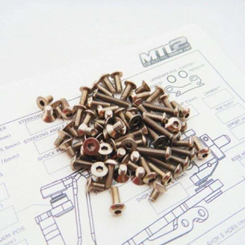 Hiro Seiko Mtc2 Titanium Hex Socket Screw Set 1