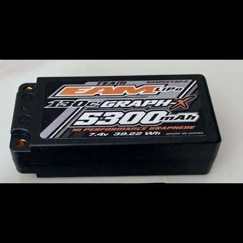 Team Eam 5300 130C Graphene 2S Shorty Battery 1