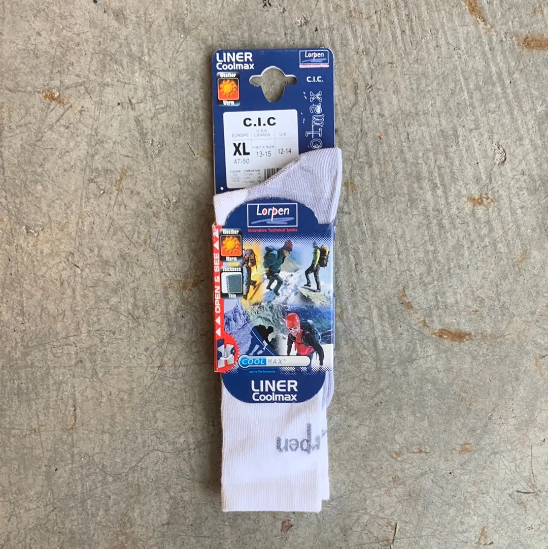 Lorpen Liner Coolmax C.I.C Socks 1