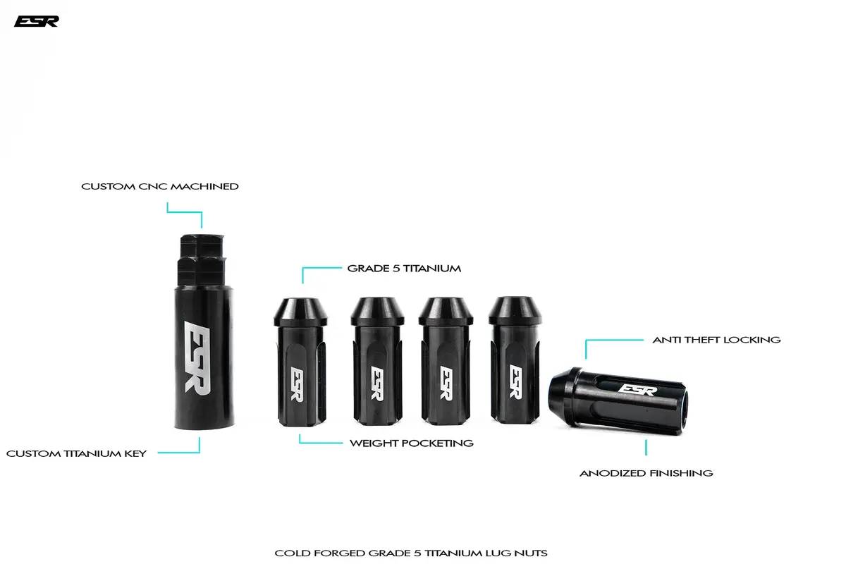 Cold Forged Titanium Lug Nuts 1
