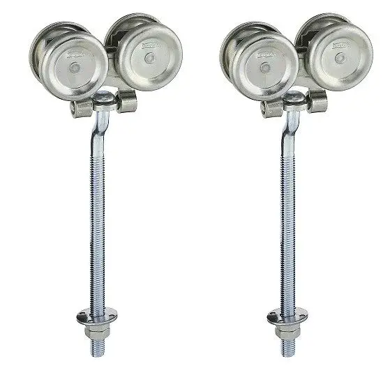 Stanley N174-268 5220 2-Pack Of Zinc Box Rail Barn Door Trolley Hanger Rollers - Quantity Of 3 1