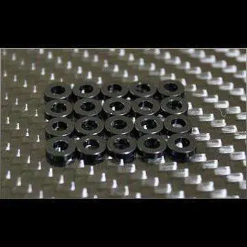 RC Mission Premium Black Aluminum Shim Kit – 20-Piece Set, 3×6×2 mm