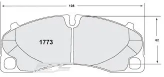 Pfc Racing Brake Pads For Porsche 981 Cayman Gt4 - Front 2