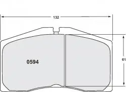 Pfc Racing Brake Pads For Porsche 993 Carrera Rs 3.8/Rsr - Front 2