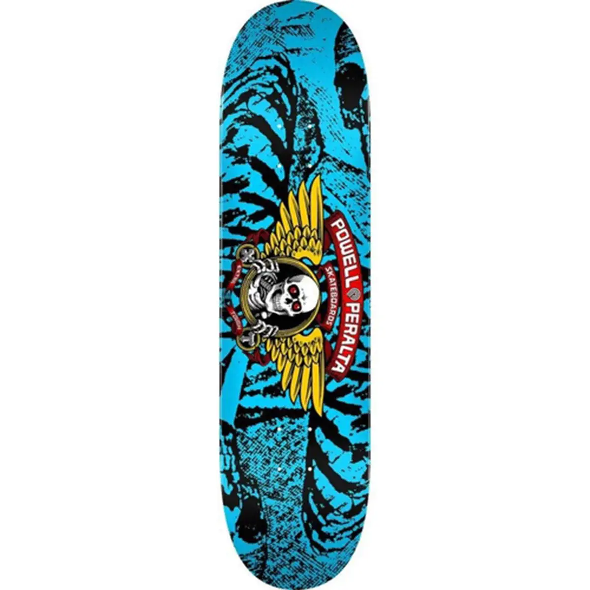 Powell Peralta - Winged Ripper Black/Light Blue 7.0 Skateboard Deck 1