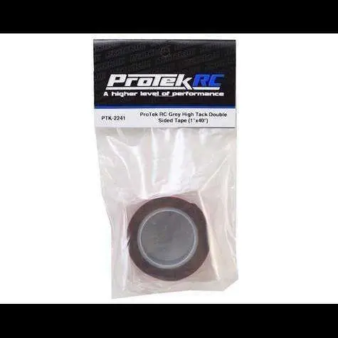 Protek Rc Grey High Tack Double Sided Tape Roll (1X40") 1