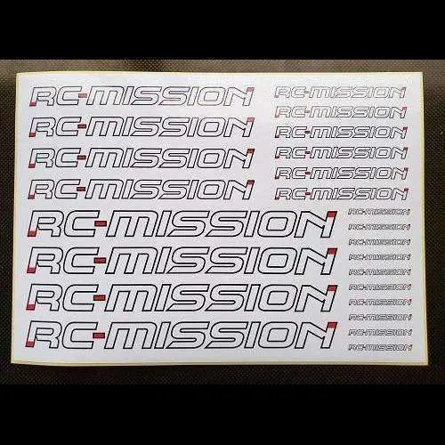 Rc Mission Logo Decal Pre-Cut 148X210mm 1