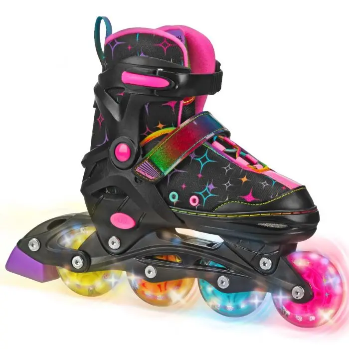 Rds Stryde Light-Up Skate - Black/Rainbow 1