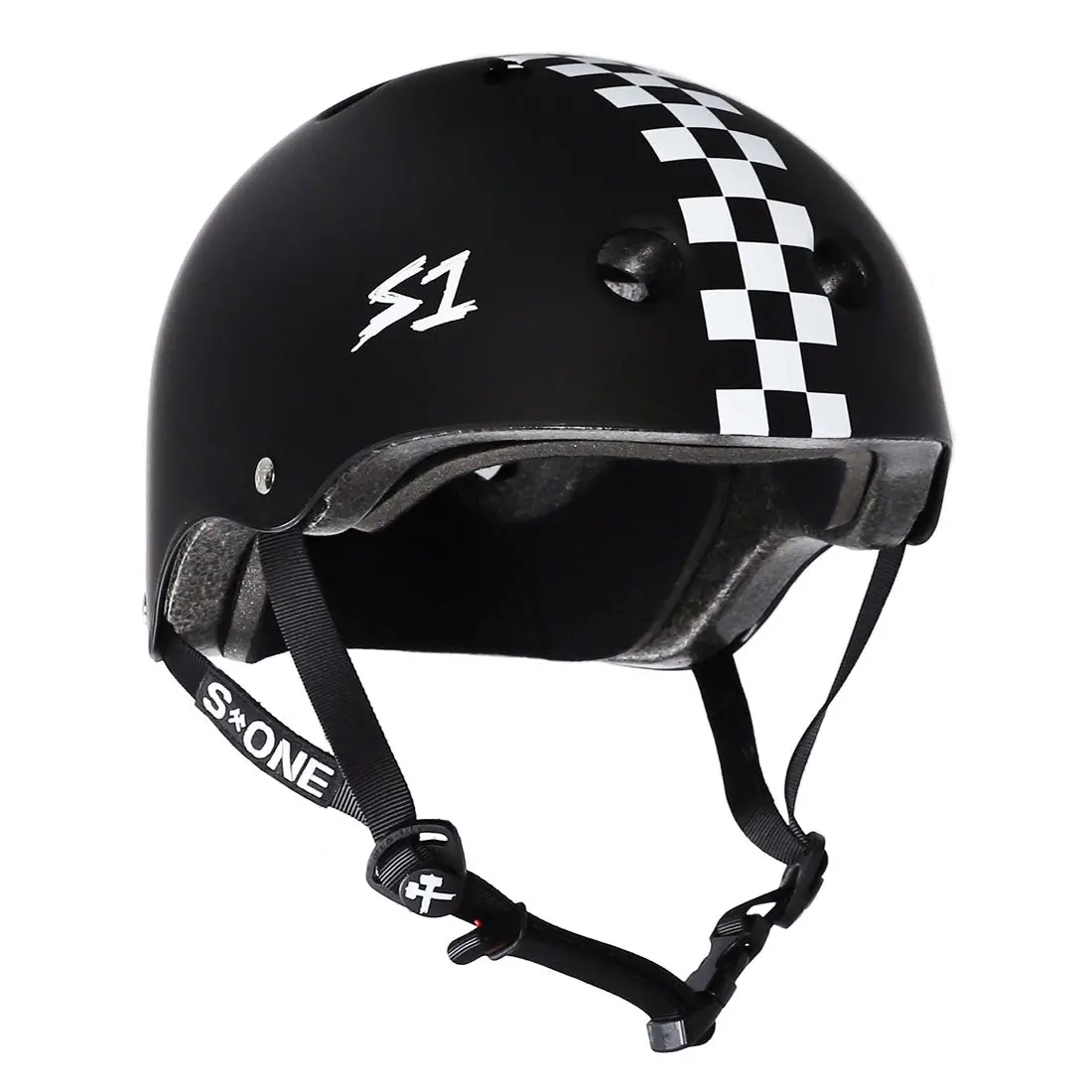 S-One Lifer Helmet - Black Matte/Checkers 1