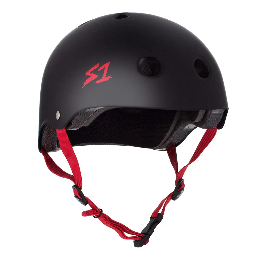 S-One Lifer Helmet - Black/Red Matte 1