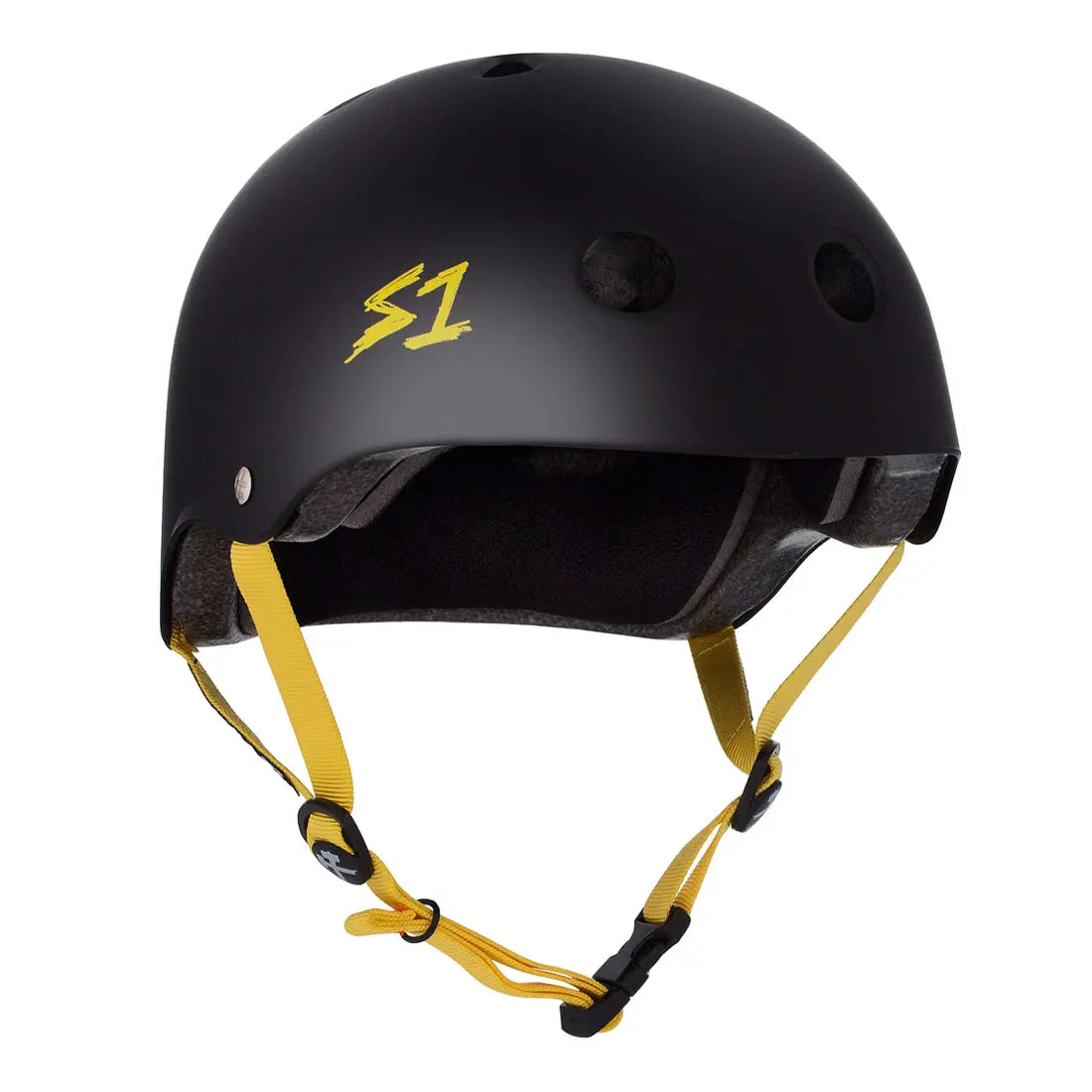 S-One Lifer Helmet - Black/Yellow Matte 1