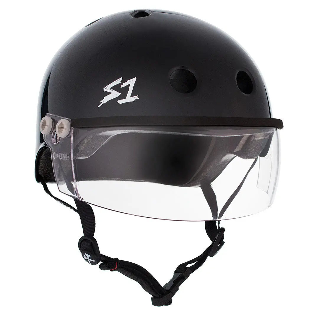 S-One Visor Lifer Helmet - Black Gloss 1