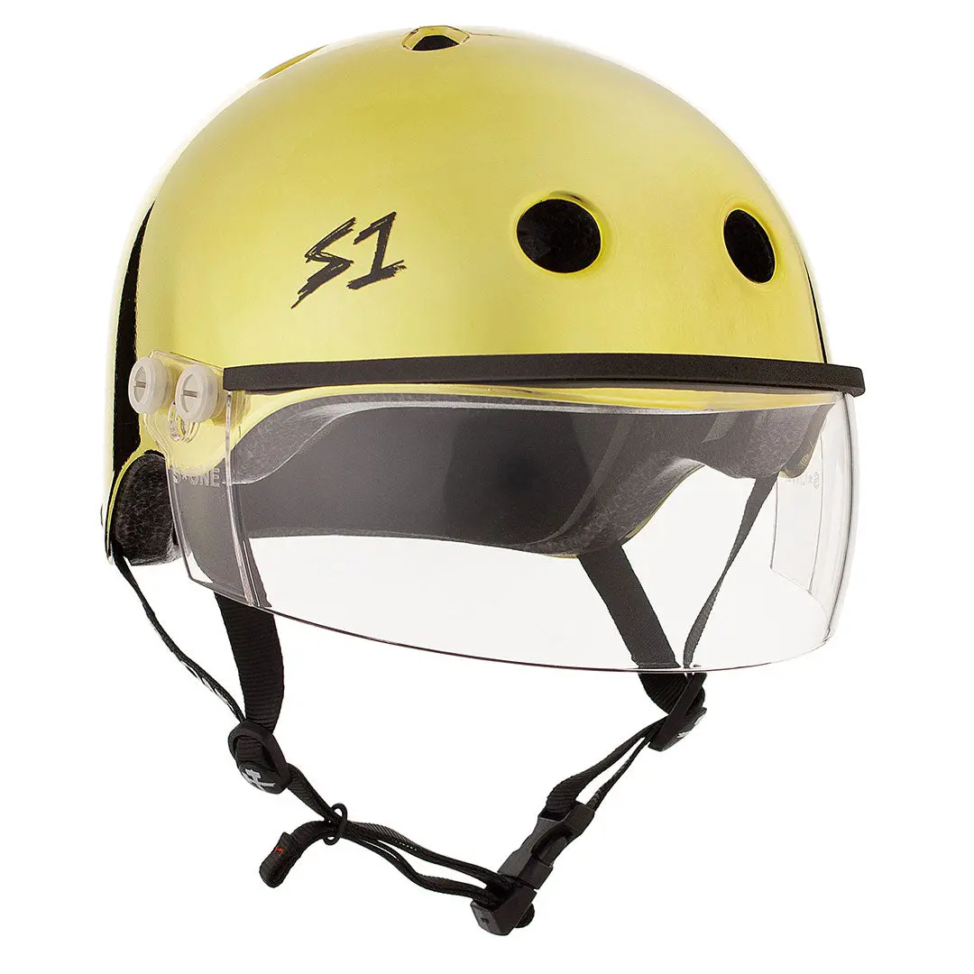 S-One Visor Lifer Helmet - Gold Mirror 1
