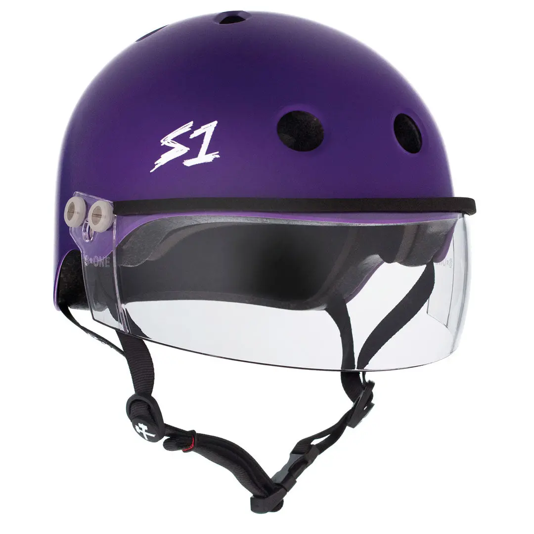 S-One Visor Lifer Helmet - Purple Matte 1