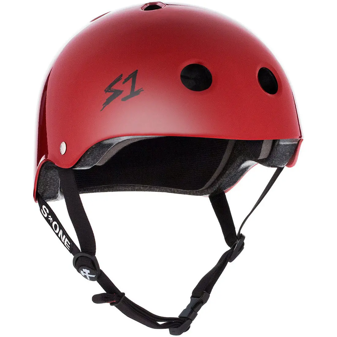 S-One Mega Lifer Helmet - Blood Red Gloss 1