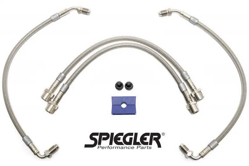 Spiegler Stainless Brake Lines - Porsche Front 4 Line Kit (Includes Hard Line Replacement) 1
