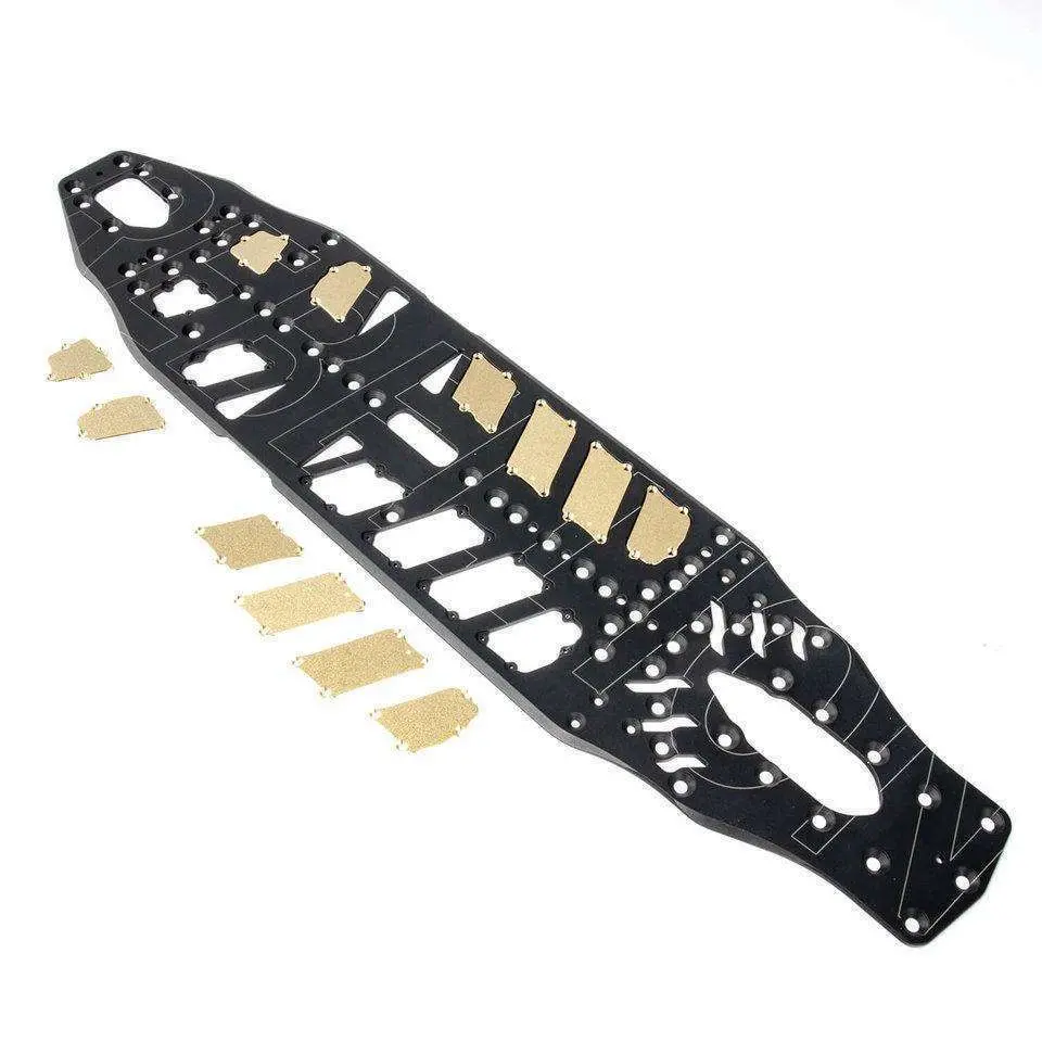 Rc Rebellion Xray T4´21 Alu-Crossflex Chassis With Brass Inserts 1