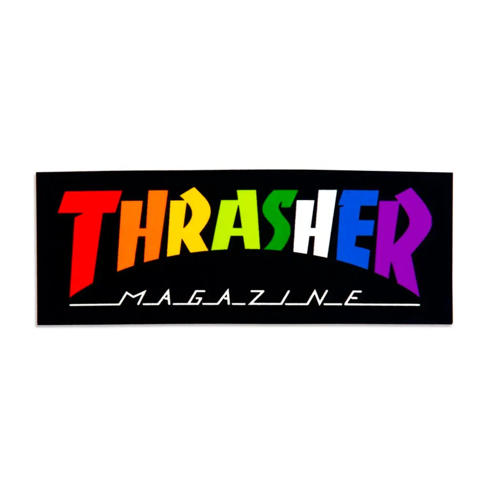 Thrasher Magazine Rainbow Sticker 1