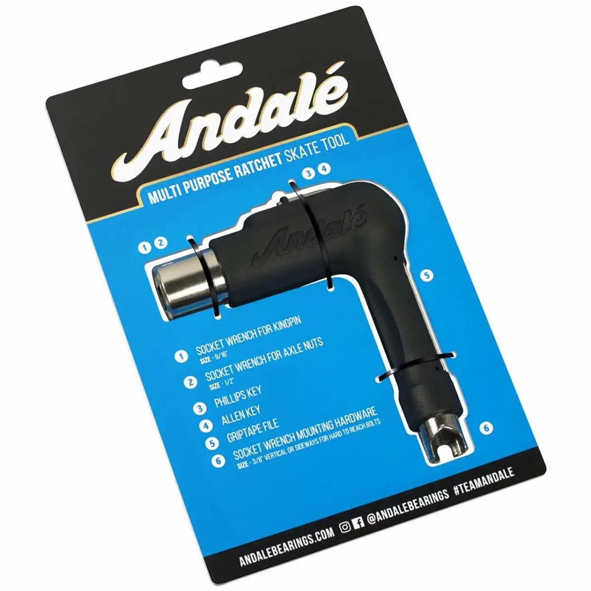 Andale Multi Purpose Ratchet Skate Tool 1