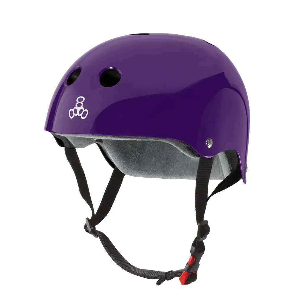 Triple 8 The Certified Sweatsaver Helmet - Purple Gloss 1