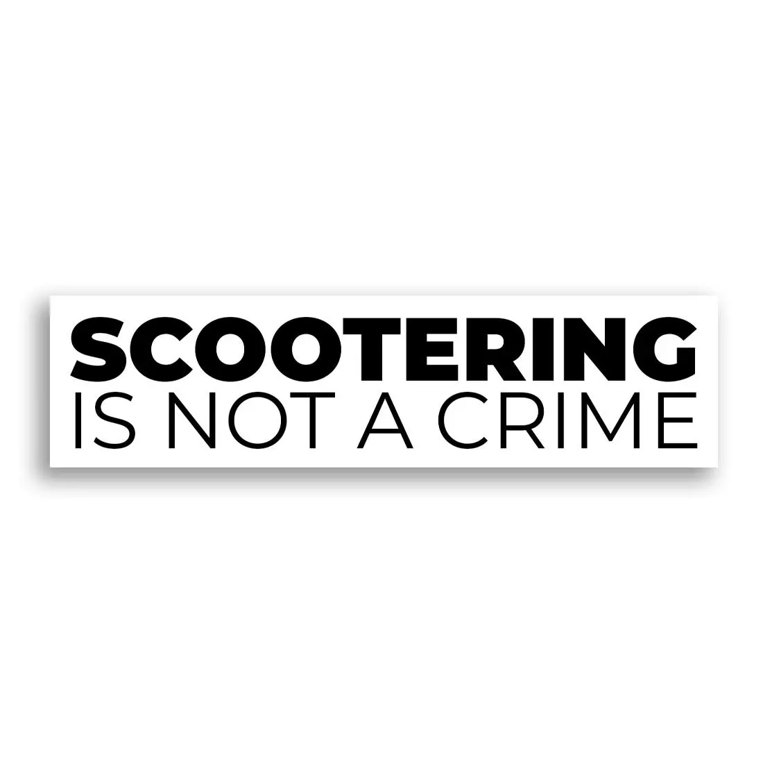 Tv Scootering Is Not A Crime Bumper Sticker 1