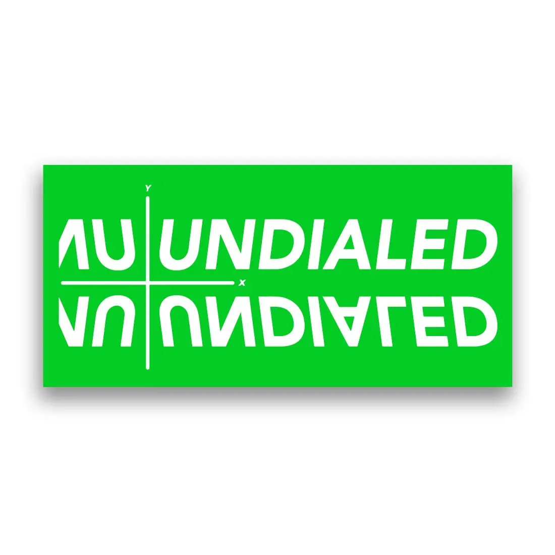 Undialed 2D Sticker 1
